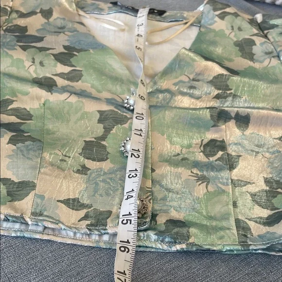 Zara Shimmering Floral Blouse - Blue and Silver ♥️ - Picture 11 of 13